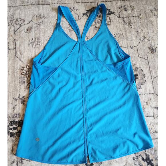 Lululemon Real Quick Singlet Kayak Blue Swift Ultra Light Tank Top - Picture 2 of 8